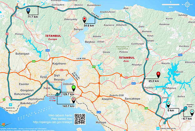 Tour of turkey stage 6 map